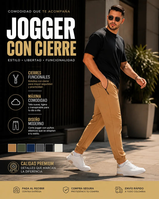 JOGGER CON CIERRE