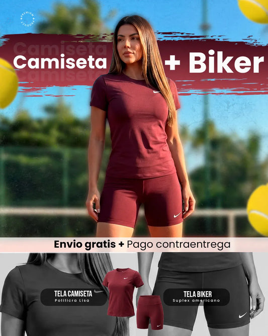 CONJUNTO DEPORTIVO CAMISETA + BIKER