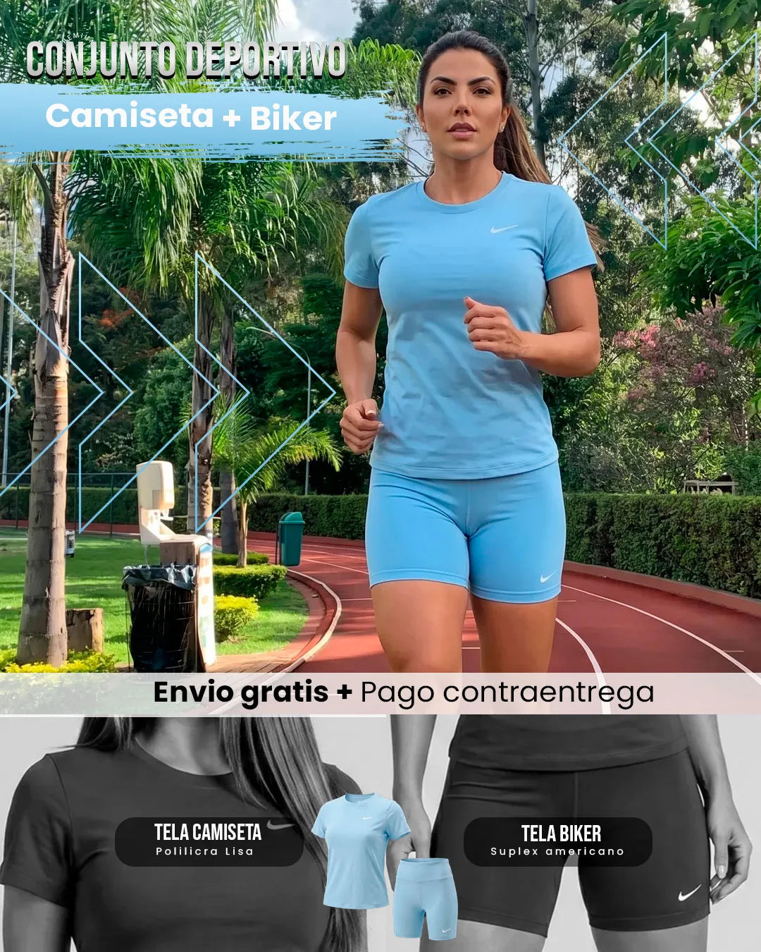 CONJUNTO DEPORTIVO CAMISETA + BIKER