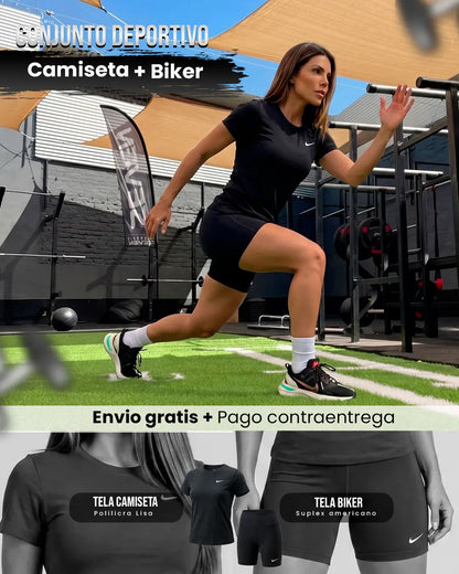 CONJUNTO DEPORTIVO CAMISETA + BIKER
